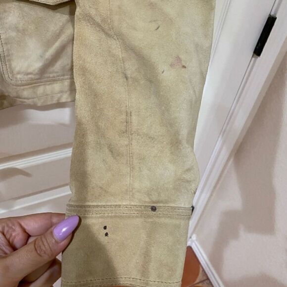 Vintage J. Crew leather‎ jacket size small button down - Picture 6 of 6